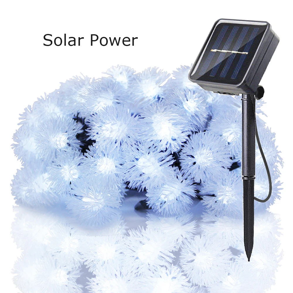 5M 50 LED Path Light Fairy Solar LED String lamp Garden Ambiance Patio Lawn lighting Snow Ball Shape Outdoor Waterproof Decor
5M 50 LED Path Light Fairy Solar LED String lamp Garden Ambiance Patio Lawn lighting Snow Ball Shape Outdoor Waterproof Decor