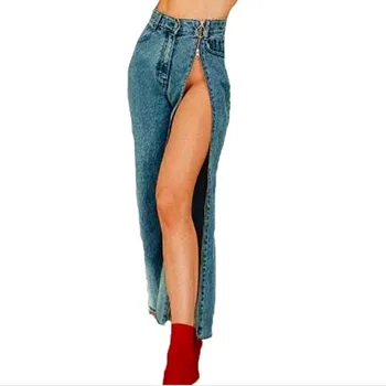 jeans Women Zipper Wide Leg Pants Stretch Denim Loose Jeans Pants High Waist Trousers Summer Cotton trousers For women 2018
jeans Women Zipper Wide Leg Pants Stretch Denim Loose Jeans Pants High Waist Trousers Summer Cotton trousers For women 2018