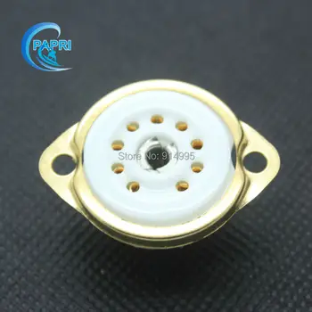 Free Shipping 10PCS GZC9-F-G B9A New 9Pin Gold Tube Sockets Ceramic Base Suitable For 12ax7 12au7/12AT7
Free Shipping 10PCS GZC9-F-G B9A New 9Pin Gold Tube Sockets Ceramic Base Suitable For 12ax7 12au7/12AT7