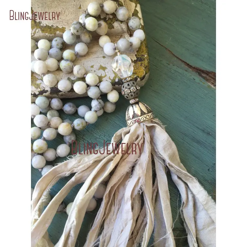 20190301-NM11290-simply shabby boho chic hand knot mossy stone neutral glam sari silk tassel unique jewelry gift_2