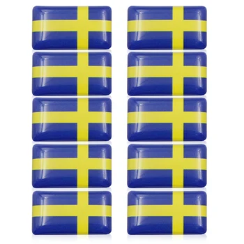 10pcs Car styling Car 3D Decoration steering wheel Epoxy badge Sticker Sweden national flag Emblem For Citroen Peug Accessories
10pcs Car styling Car 3D Decoration steering wheel Epoxy badge Sticker Sweden national flag Emblem For Citroen Peug Accessories