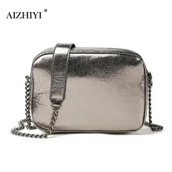 Female Fashion Casual Small Flap Solid Color Shoulder Messenger Handbags Leather Women Chain Small Square Silver Crossbody Bags
Female Fashion Casual Small Flap Solid Color Shoulder Messenger Handbags Leather Women Chain Small Square Silver Crossbody Bags