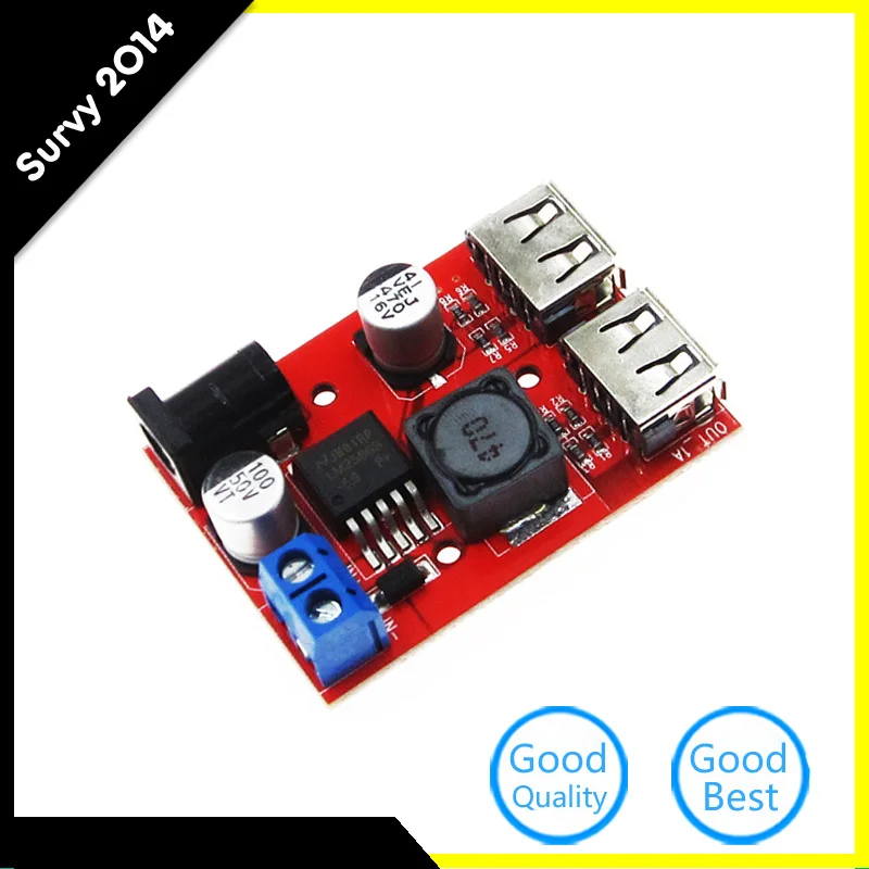 Dual USB DC-DC 9V 12V 24V 36V to 5V 3A Step-down Power Supply Module Voltage Current Buck Converter Module
Dual USB DC-DC 9V 12V 24V 36V to 5V 3A Step-down Power Supply Module Voltage Current Buck Converter Module
