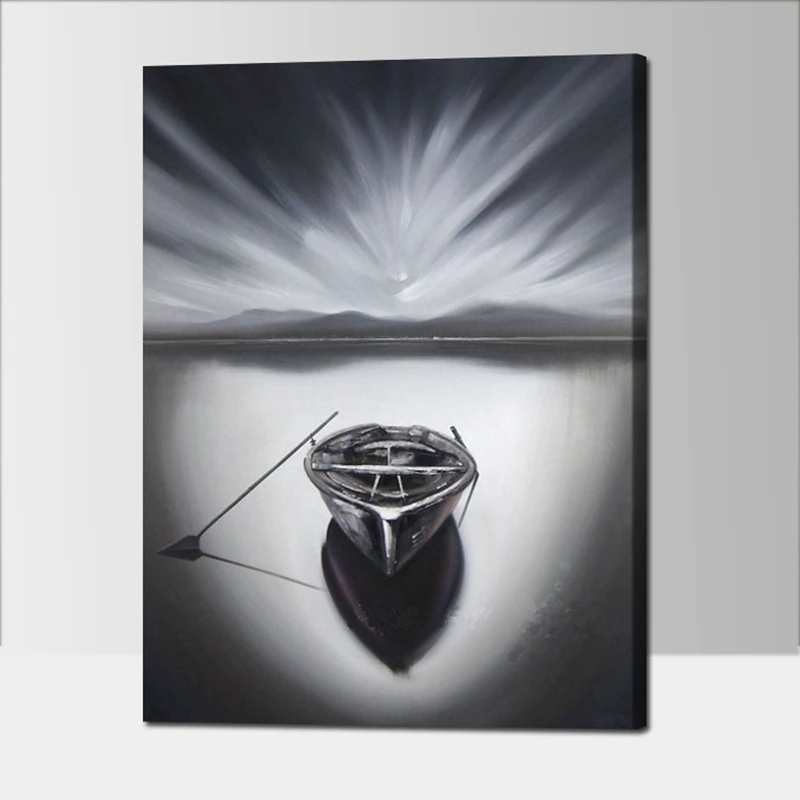 Black and White Abstract Oil Painting Boat Modern Home Decor Canvas Painting Calligraphy Hand Painting Pictures for Living Room
Black and White Abstract Oil Painting Boat Modern Home Decor Canvas Painting Calligraphy Hand Painting Pictures for Living Room
