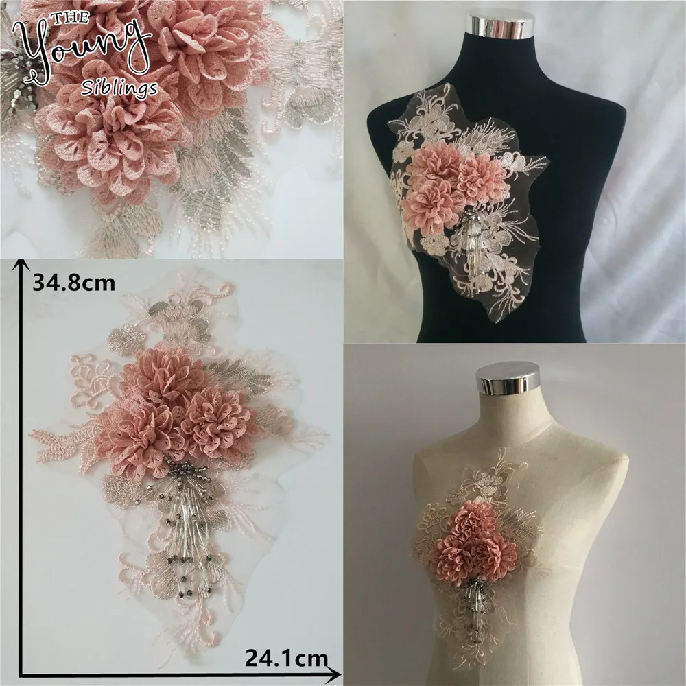 New Fashion 3D Flower Lace Neckline Applique Sewing Wedding Decorate Lace Collar Clothing Embroidery DIY Accessories 1pcs sell
New Fashion 3D Flower Lace Neckline Applique Sewing Wedding Decorate Lace Collar Clothing Embroidery DIY Accessories 1pcs sell