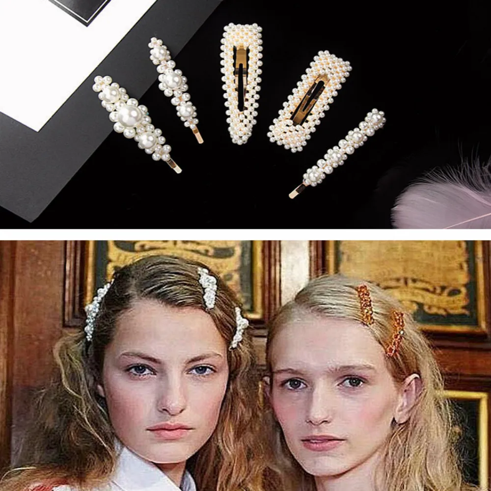1Pcs Fashion Show Pearl Hair Clip for Women Elegant Korean Design Snap Barrette Stick Hairpin Hair Styling Accessories Sexy #06
1Pcs Fashion Show Pearl Hair Clip for Women Elegant Korean Design Snap Barrette Stick Hairpin Hair Styling Accessories Sexy #06