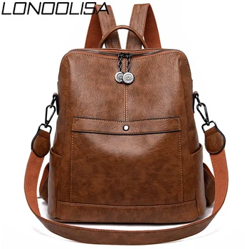 LONOOLISA Sac A Dos Leather Women Backpack 2019 Bagpack Large Capacity School Shoulder Bags For Teenage Girls Mochila Feminina
LONOOLISA Sac A Dos Leather Women Backpack 2019 Bagpack Large Capacity School Shoulder Bags For Teenage Girls Mochila Feminina