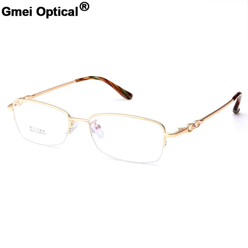 Gmei Optical S8213 Alloy Metal Semi-Rimless Eyeglasses Frame for Women Prescription Optical Eyewear Glasses
Gmei Optical S8213 Alloy Metal Semi-Rimless Eyeglasses Frame for Women Prescription Optical Eyewear Glasses