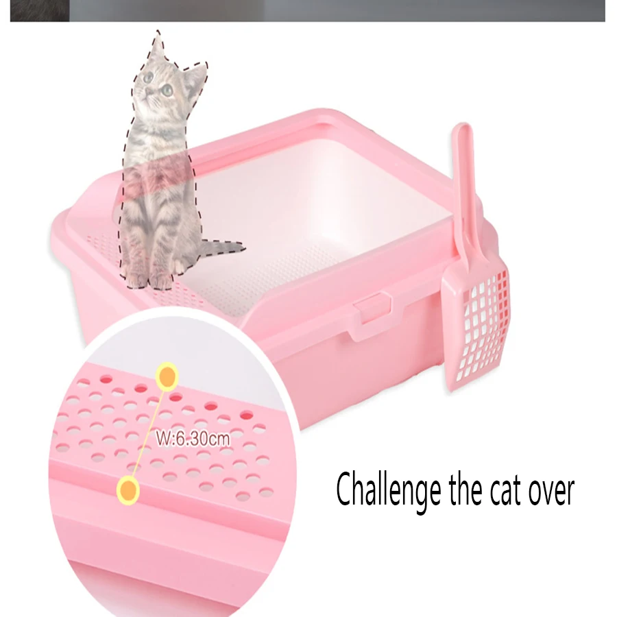 Open Toilets Pet Cat Sand Boxes Semi Closed Cat Toilet Litter Training Box Tray Plastic Basin Mascotas Gato Pet Product 90Z2040
Open Toilets Pet Cat Sand Boxes Semi Closed Cat Toilet Litter Training Box Tray Plastic Basin Mascotas Gato Pet Product 90Z2040