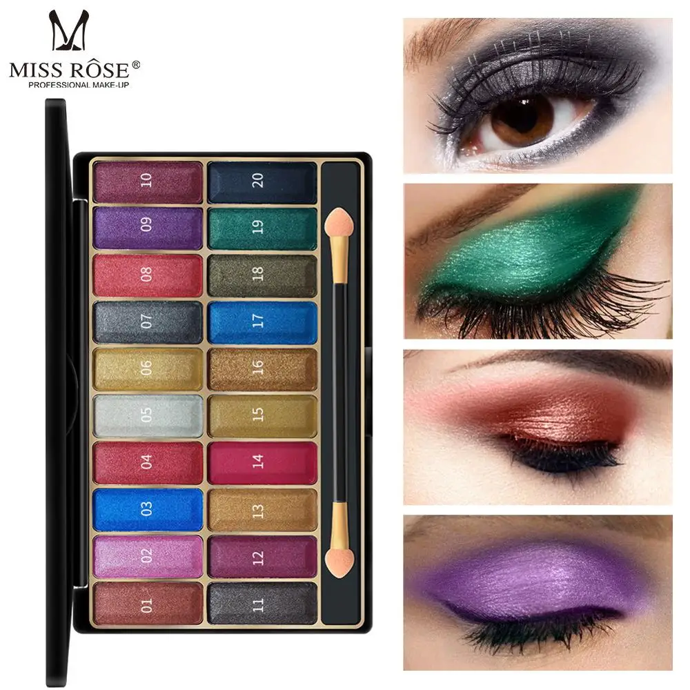 20 Colors Shimmer Glitter Eyeshadow Pallete Waterproof Wet Powder Shine Diamond Eye Shadow Makeup Palette With Makeup Brushes
20 Colors Shimmer Glitter Eyeshadow Pallete Waterproof Wet Powder Shine Diamond Eye Shadow Makeup Palette With Makeup Brushes