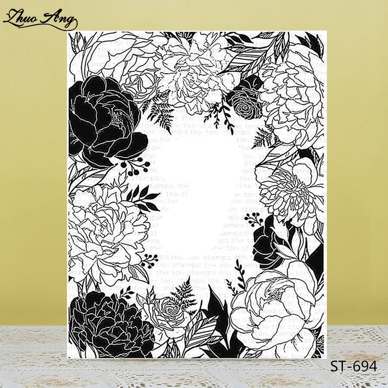 Flowers Frame Transparent Clear Silicone Stamp/Seal for DIY Scrapbooking/Photo Album Decorative Card Making Clear Stamps 694
Flowers Frame Transparent Clear Silicone Stamp/Seal for DIY Scrapbooking/Photo Album Decorative Card Making Clear Stamps 694