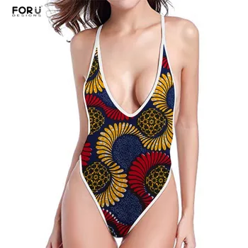 FORUDESIGNS One Piece Swimsuit Retro Floral African Pattern Swimming Suit for Women Push Up Large Size Swimwear Female Beachware
FORUDESIGNS One Piece Swimsuit Retro Floral African Pattern Swimming Suit for Women Push Up Large Size Swimwear Female Beachware