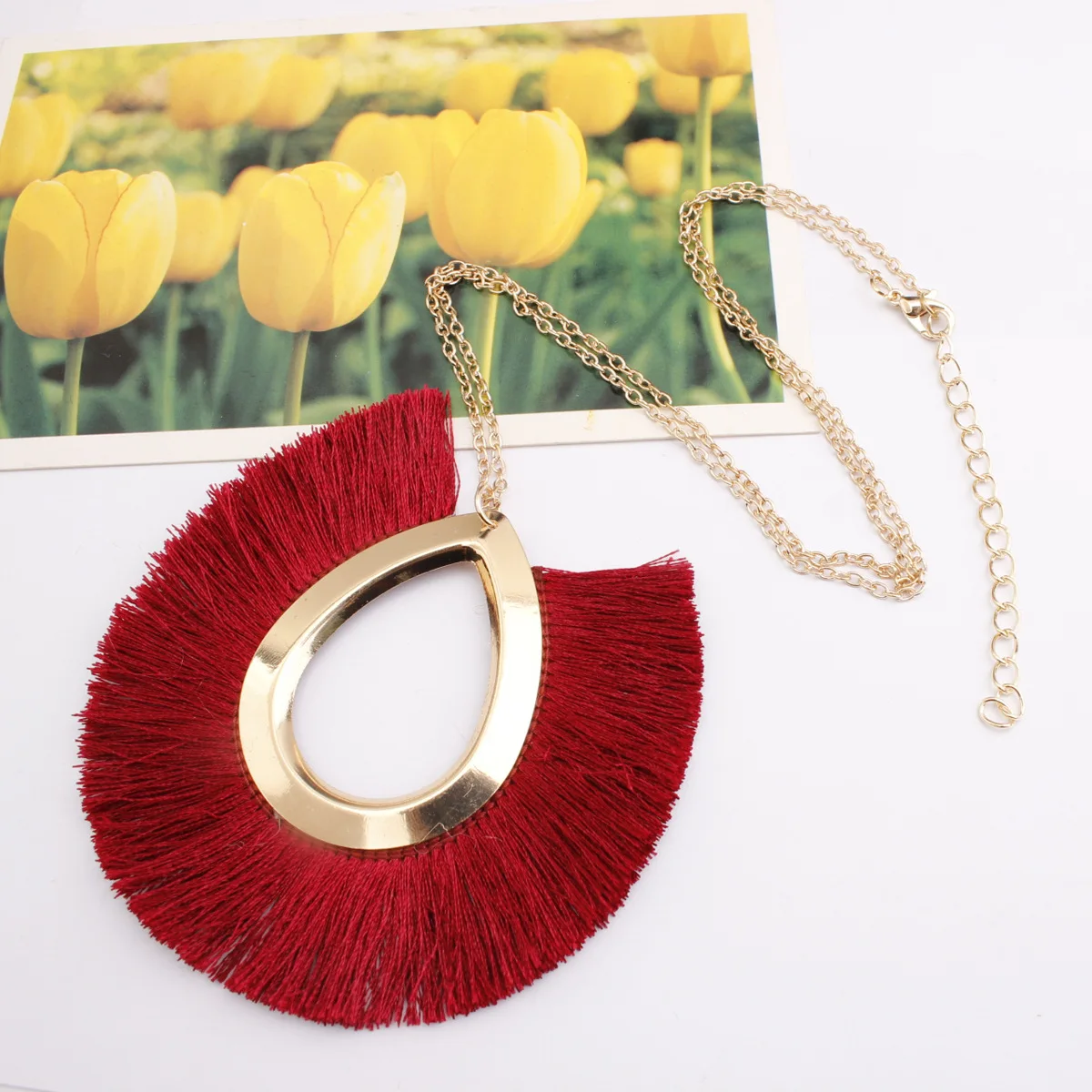 Rainbery Tassel Necklace Women Long Necklace Boho Bohemian Fringe Statement Pendant Necklace Fashion Jewelry Collier Accessories
Rainbery Tassel Necklace Women Long Necklace Boho Bohemian Fringe Statement Pendant Necklace Fashion Jewelry Collier Accessories