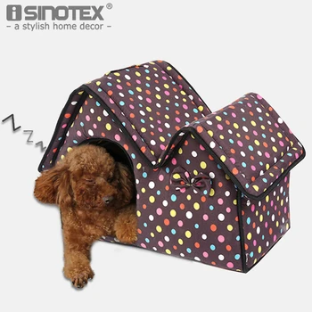 Pet Dog Cat Puppy Bed House Cushion Mat Double-roof Removable Cover Soft Comfortable Handle Gray Brown Dot Cute Sleep 50x25x40CM
Pet Dog Cat Puppy Bed House Cushion Mat Double-roof Removable Cover Soft Comfortable Handle Gray Brown Dot Cute Sleep 50x25x40CM