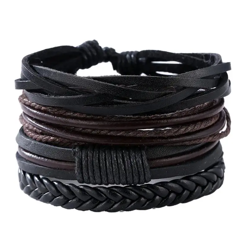 Bohemian Vintag Handmade Braided Leather Bracelets & Bangles multilevel leather bracelets for Men/Women Retro 2018 Jewelry Gift
Bohemian Vintag Handmade Braided Leather Bracelets & Bangles multilevel leather bracelets for Men/Women Retro 2018 Jewelry Gift