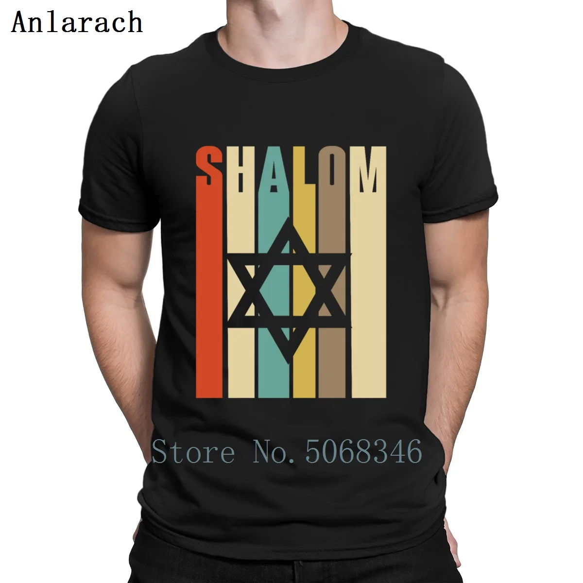 Vintage Jewish Shalom Silhouette With Star Of T Shirt Summer Style Short Sleeve Family Create O Neck Casual Anti-Wrinkle Shirt
Vintage Jewish Shalom Silhouette With Star Of T Shirt Summer Style Short Sleeve Family Create O Neck Casual Anti-Wrinkle Shirt