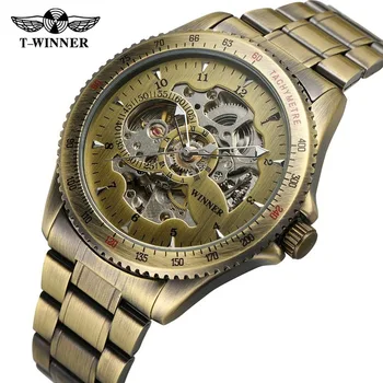 2019 Fashion Winner Top Militray Sports Watch Men Auto Mechanical Skeleton Dial Copper Stainless Steel Strap Mens Watches Luxury
2019 Fashion Winner Top Militray Sports Watch Men Auto Mechanical Skeleton Dial Copper Stainless Steel Strap Mens Watches Luxury