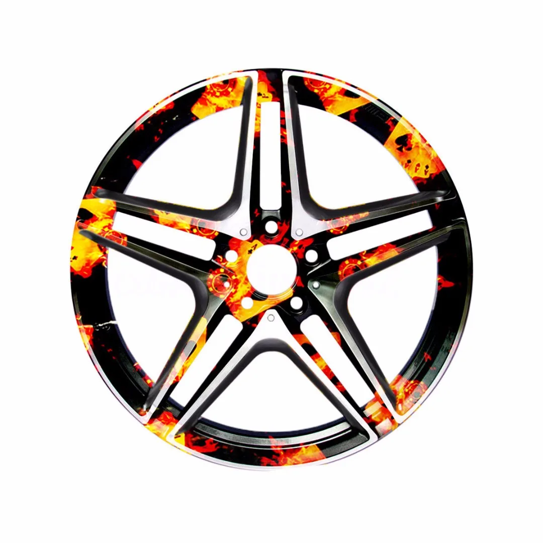 100cm Cool Fire Poker PVA Hydrographic Film Water Transfer Art Printing Film
