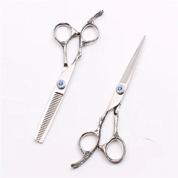 Left-Hand 6" 440C Shiny Barber Scissor Engraving Logo Hairdressing Scissors Cutting Shears Thinning Scissors Hair Scissors C8002
Left-Hand 6" 440C Shiny Barber Scissor Engraving Logo Hairdressing Scissors Cutting Shears Thinning Scissors Hair Scissors C8002
