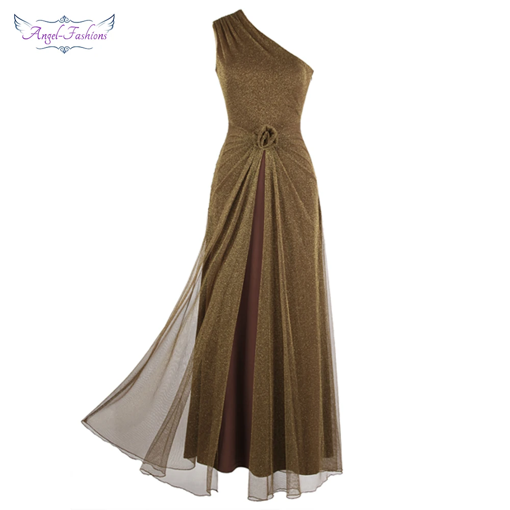Angel-fashions Women's One Shoulder Pleated Evening Dresses Flower Slit Formal Gown Special Party Summer Brown 429
Angel-fashions Women's One Shoulder Pleated Evening Dresses Flower Slit Formal Gown Special Party Summer Brown 429