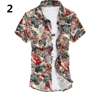 High Quality Plus Size Summer Luxury Cotton Floral Print Man Casual Shirts Short Sleeve Male
High Quality Plus Size Summer Luxury Cotton Floral Print Man Casual Shirts Short Sleeve Male