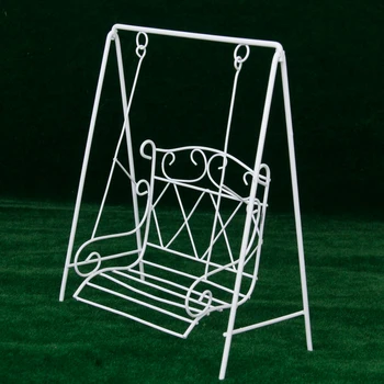 Doll House 1/12 Scale Dollhouse Miniature Garden Furniture Metal Swing Rocking Chair White Gift Classic Kids Toy 6x2.76x6.9inch
Doll House 1/12 Scale Dollhouse Miniature Garden Furniture Metal Swing Rocking Chair White Gift Classic Kids Toy 6x2.76x6.9inch