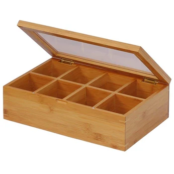 8 Adjustable Bamboo Storage Container Gift Box Compartments Wooden Tea Box Portable Tea Canister 30x20x9cm
8 Adjustable Bamboo Storage Container Gift Box Compartments Wooden Tea Box Portable Tea Canister 30x20x9cm