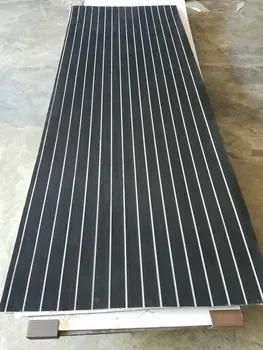 EVA Faux Foam Teak Decking Sheet Black with White Stripes Marine Boat 35 inch X 94 inch 1/4 inch Thick
EVA Faux Foam Teak Decking Sheet Black with White Stripes Marine Boat 35 inch X 94 inch 1/4 inch Thick