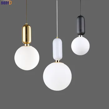 Nordic Modern LED Pendant Light Fixtures Living Room Creative Glass Ball Pendant Lamp Hanglamp Lamparas Lampen
Nordic Modern LED Pendant Light Fixtures Living Room Creative Glass Ball Pendant Lamp Hanglamp Lamparas Lampen