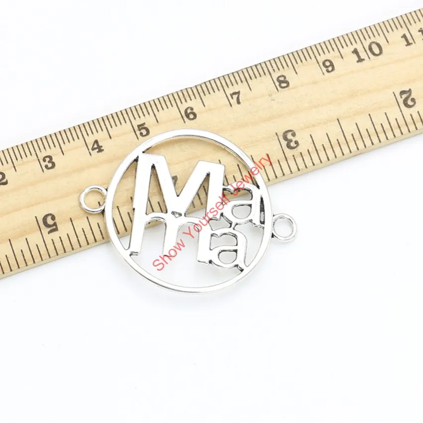 6pcs Antique Silver Plated Mama Mom Connectors Charm Pendant Jewelry Making Findings Accessories DIY Handmade Craft 34x44mm
6pcs Antique Silver Plated Mama Mom Connectors Charm Pendant Jewelry Making Findings Accessories DIY Handmade Craft 34x44mm