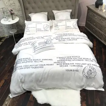 Home Textile King Queen size Bedding Set Black Notes White Duvet Cover Pillowcase Sheet Bed Linens tencel bed cover
Home Textile King Queen size Bedding Set Black Notes White Duvet Cover Pillowcase Sheet Bed Linens tencel bed cover