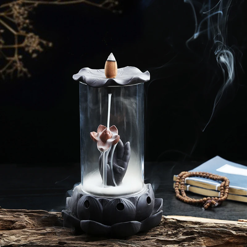 New Style Backflow Buddha Incense Burner Glass Cover Indoor Windproof Personality E $
New Style Backflow Buddha Incense Burner Glass Cover Indoor Windproof Personality E $