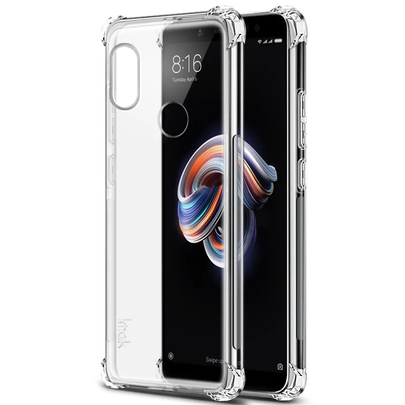 IMAK Для Redmi Note5 Pro (Индия издание) TPU чехол подушка безопасности противоударный для