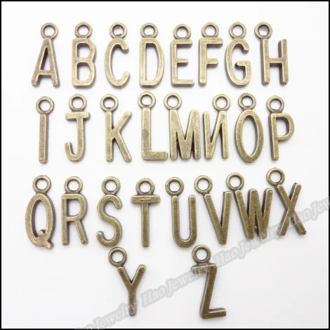 Mix 520pcs Vintage Charms Letter Pendant Antique bronze Zinc Alloy Fit Bracelet Necklace DIY Metal Jewelry Findings
Mix 520pcs Vintage Charms Letter Pendant Antique bronze Zinc Alloy Fit Bracelet Necklace DIY Metal Jewelry Findings