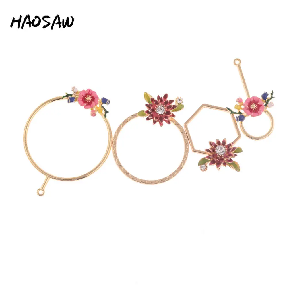 HAOSAW Choose 4Pcs/Lot Flower Charms/Rhinestone Jewelry Finding/Accessories Part/Handmade Jewelry/Earring Accessory
HAOSAW Choose 4Pcs/Lot Flower Charms/Rhinestone Jewelry Finding/Accessories Part/Handmade Jewelry/Earring Accessory
