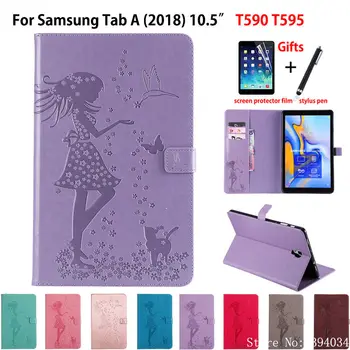 Case Cover For Samsung Galaxy Tab A A2 2018 10.5" T590 T595 T597 SM-T590 SM-T595 Funda Girl Cat Embossed Coque Shell +Film+Pen
Case Cover For Samsung Galaxy Tab A A2 2018 10.5" T590 T595 T597 SM-T590 SM-T595 Funda Girl Cat Embossed Coque Shell +Film+Pen