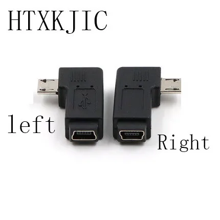 Переходник Micro USB 5Pin папа-Mini мама под углом 90 градусов | Компьютеры и офис