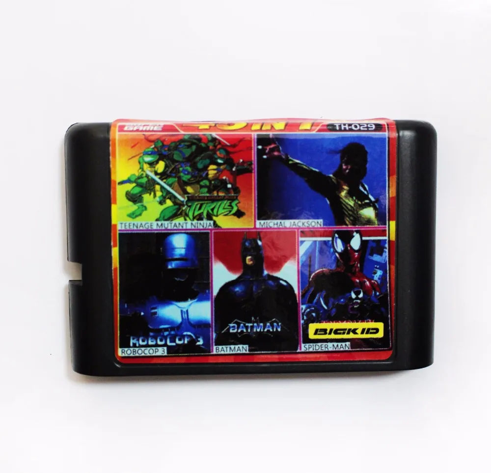 Sega MD 45 In 1 Multi Game Cartridge For 16 bit Sega Mega Drive / Genesis - TH029
Sega MD 45 In 1 Multi Game Cartridge For 16 bit Sega Mega Drive / Genesis - TH029