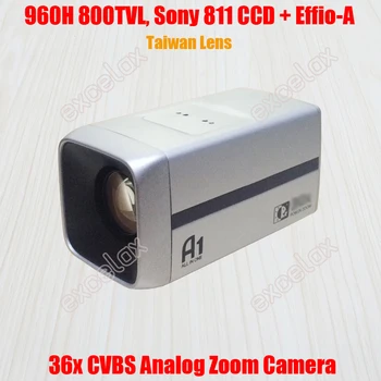 

960H D1 800TVL Analog 18x Optical 36x 26x 1/3" Sony 811 810 CCD Effio-A 4151 CCTV Zoom Camera ICR IR CUT Auto Focus Box Camera