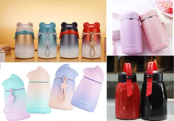 250ml/300ml/320ml Fashion Cartoon Thermos Mug Thermoscup with Rope Portable Cute Rabbit Termos Bottle for Students Children
250ml/300ml/320ml Fashion Cartoon Thermos Mug Thermoscup with Rope Portable Cute Rabbit Termos Bottle for Students Children
