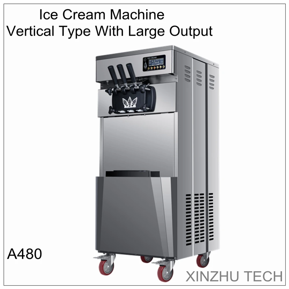 Professional Ice cream machine A480 high-end desktop practical soft ice Ice cream maker 2600W stainless steel 26L/H american
Professional Ice cream machine A480 high-end desktop practical soft ice Ice cream maker 2600W stainless steel 26L/H american