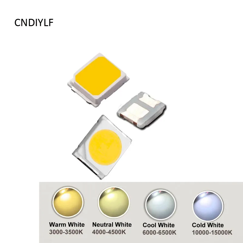 200PCS SMD 2835 LED Diodes White 2835 SMD LEDs Diode Chip Lamp Beads Bright Diodos 0.2W 24-28LM SMD LED Diod
200PCS SMD 2835 LED Diodes White 2835 SMD LEDs Diode Chip Lamp Beads Bright Diodos 0.2W 24-28LM SMD LED Diod