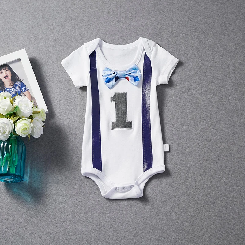 Baby Boy Rompers Kid Gentleman Suspenders Tie Bow Boys Clothes Summer 2018 First 1st Birthday White Romper Infant Print Jumpsuit
Baby Boy Rompers Kid Gentleman Suspenders Tie Bow Boys Clothes Summer 2018 First 1st Birthday White Romper Infant Print Jumpsuit