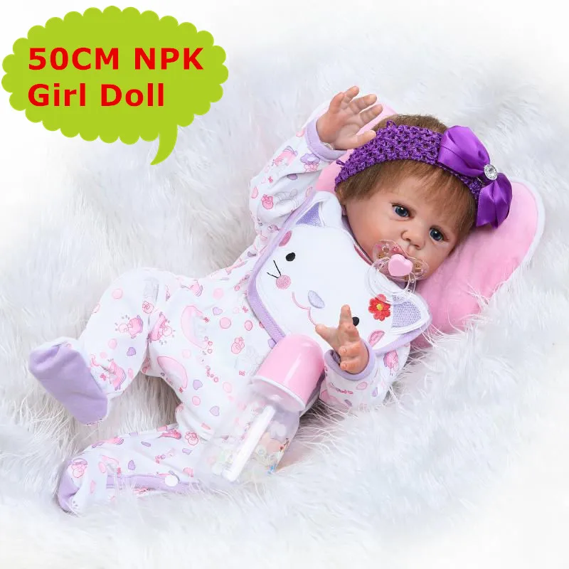 NPK 50cm Baby Reborn Doll Real Alive Full Silicone Bebe Reborn Menina de Silicome With Soft Mohair Kids Playmate Toys Girls Gift
NPK 50cm Baby Reborn Doll Real Alive Full Silicone Bebe Reborn Menina de Silicome With Soft Mohair Kids Playmate Toys Girls Gift