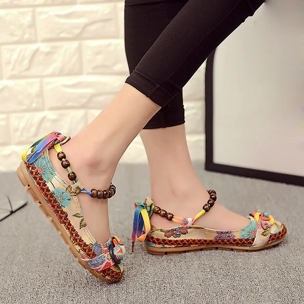 YOUYEDIAN Women shoes Ethnic Beading Round Toe Mixed Colors Casual string bead Embroidered Cotton Shoes zapatos de mujer
YOUYEDIAN Women shoes Ethnic Beading Round Toe Mixed Colors Casual string bead Embroidered Cotton Shoes zapatos de mujer
