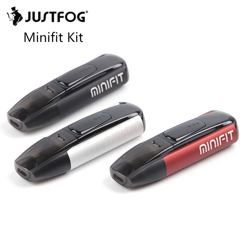 JUSTFOG Minifit Kit with 370mAh MINIFIT battery Built-in Minifit Pod Kit 1.6ohm Coil Mini Vape Pen e cigarette Kit 1.5ml Tank