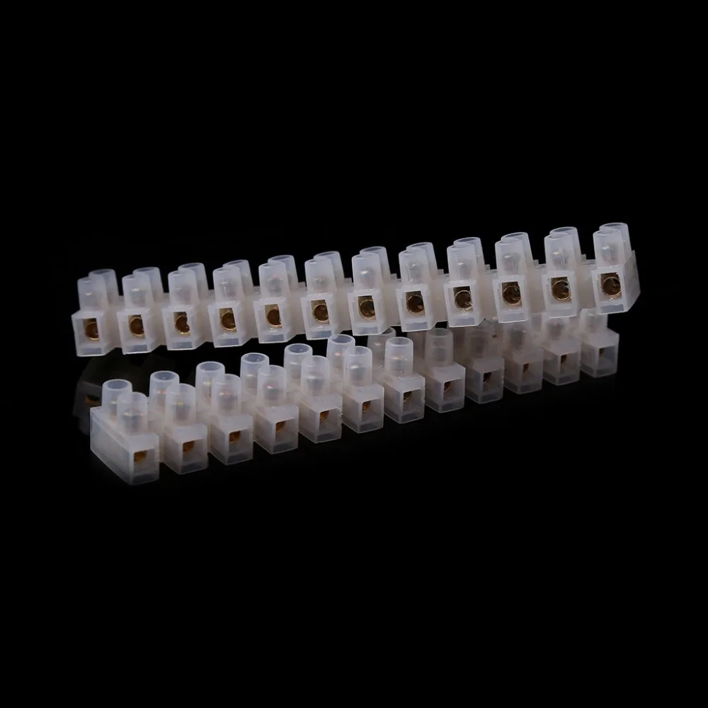 2 Pcs 10A Dual Row Connector 12 Position Wire Barrier Terminal Strip Block Wiring Accessories Connectors Terminals
2 Pcs 10A Dual Row Connector 12 Position Wire Barrier Terminal Strip Block Wiring Accessories Connectors Terminals