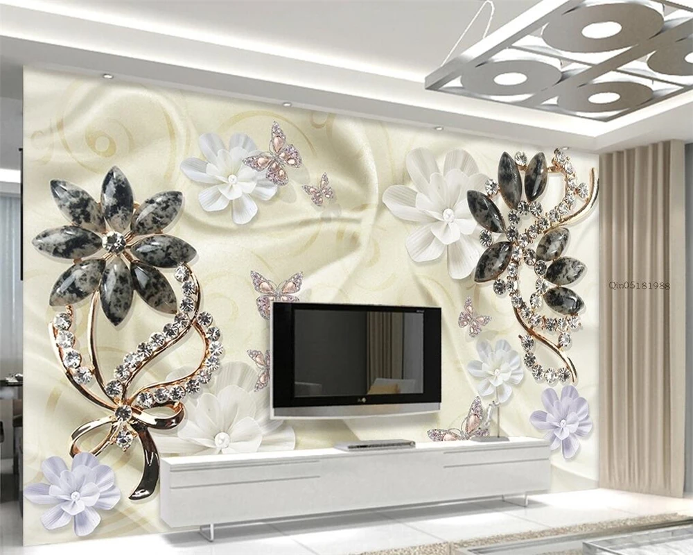 Beibehang Photo wallpaper jewelry flower butterfly jewelry TV living room background wallpaper for walls 3 d papel de parede
Beibehang Photo wallpaper jewelry flower butterfly jewelry TV living room background wallpaper for walls 3 d papel de parede
