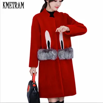 KMETRAM 2020 New Fashion Style Wool Fur Coat Flocking Winter Coat Women Long Coat Jacket Faux Fur Coat Women Outerwear HH480
KMETRAM 2020 New Fashion Style Wool Fur Coat Flocking Winter Coat Women Long Coat Jacket Faux Fur Coat Women Outerwear HH480