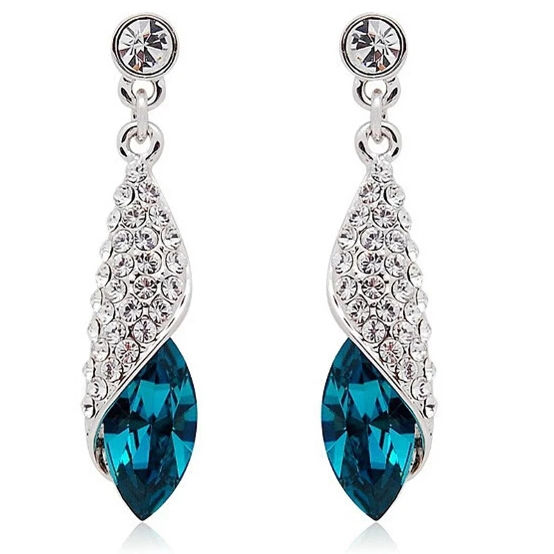 Skritts Fashion Brand Alloy White Blue Crystal Long Earrings Hanging Rhinestone Water Drop Elegant Earring for Women Jewelry
Skritts Fashion Brand Alloy White Blue Crystal Long Earrings Hanging Rhinestone Water Drop Elegant Earring for Women Jewelry